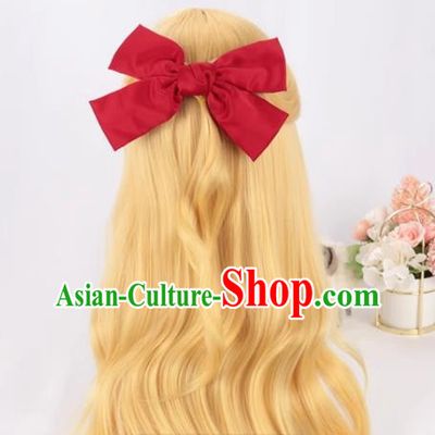 Anime Long Hair Cos Sailor Moon Venus Aino Minako Light Blonde Cosplay Wig