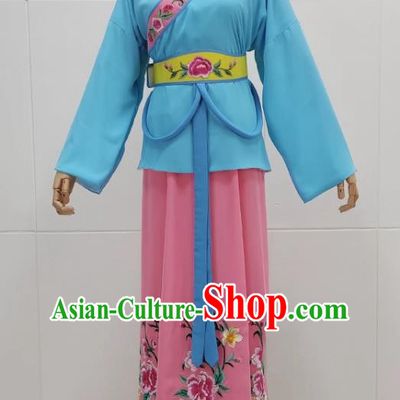Drama Maid Costumes Yue Opera Huangmei Opera Performance Costumes Qiong Opera Singer Opera Fujian Opera Village Girl Opera Costumes
