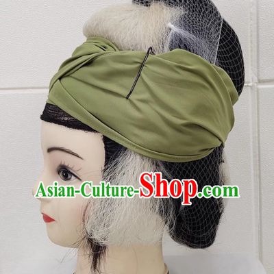 Drama Lao Dan Headgear Costumes Yue Opera Huangmei Opera Costumes Fujian Opera Gezi Opera Kudan Tsing Yi Headgear