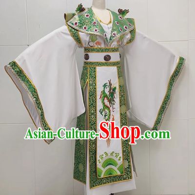 Green Drama Big Sleeved Xiaosheng Clothes Ancient Costumes Yue Opera Huangmei Opera Costumes Taiwan Costumes Local Ethnic Opera Costumes