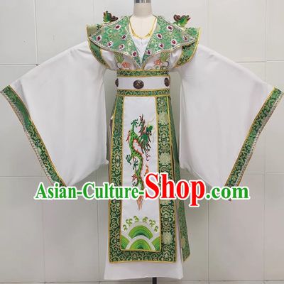Green Drama Big Sleeved Xiaosheng Clothes Ancient Costumes Yue Opera Huangmei Opera Costumes Taiwan Costumes Local Ethnic Opera Costumes