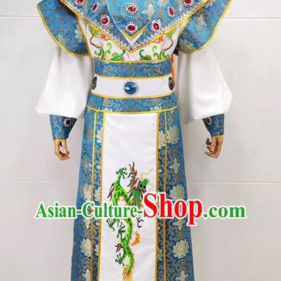 Blue Drama Big Sleeved Xiaosheng Clothes Ancient Costumes Yue Opera Huangmei Opera Costumes Taiwan Costumes Local Ethnic Opera Costumes