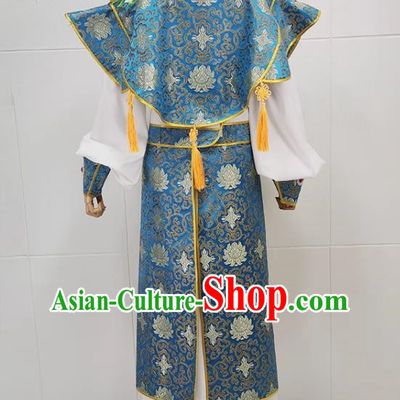 Blue Drama Big Sleeved Xiaosheng Clothes Ancient Costumes Yue Opera Huangmei Opera Costumes Taiwan Costumes Local Ethnic Opera Costumes