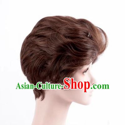 Prince Charming Brown Short Curly Hair Anime Cos Wig