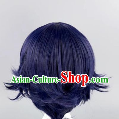 New Danganronpa V3 Ouma Kokichi Black And Purple Gradient Color Style Reversed Cos Wig