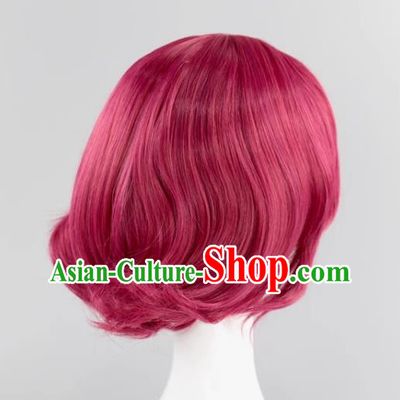 Coffee Maid Daji Dawn Princess Burgundy Glory Cosplay Wig