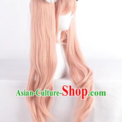Enoshima Dunko Taro Pink Bullet Rondo Cos Wig
