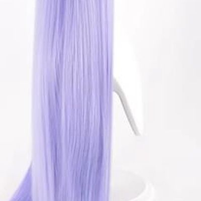 Nezha  Demon Boy Comes To The World Ao Bingbing Blue Purple Beauty Peak Ancient Costume Long Straight Hair Cos Wig