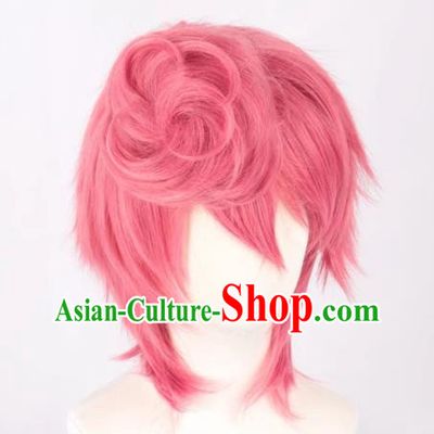 JOJO Bizarre Adventure Golden Wind Rose Pink Trish Una Cosplay Wig