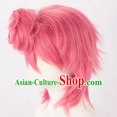 JOJO Bizarre Adventure Golden Wind Rose Pink Trish Una Cosplay Wig