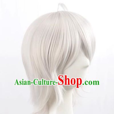 Fate Grand Orde Fgo Joan Of Arc Short Hair Silver White Cos Wig