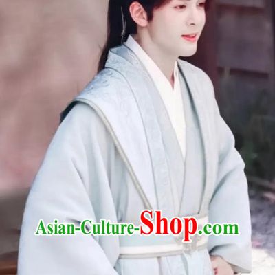 Mysterious Lotus Casebook China TV Series Swordsman Fang Duobing Replica Clothing Ancient Young Warrior White Costumes