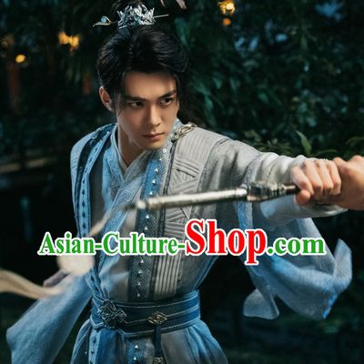 China Ancient Swordsman Costumes TV Series Mysterious Lotus Casebook Young Hero Fang Duobing Replica Clothing