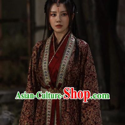 Mysterious Lotus Casebook China TV Series Swordswoman Jiao Liqiao Replica Clothing Ancient Saintess Costumes