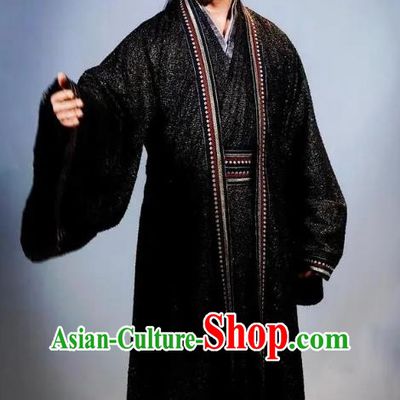 TV Series Mysterious Lotus Casebook Swordsman Shan Gudao Clothing Ancient China Martial Arts Master Black Costumes