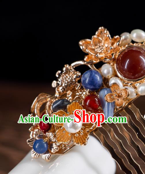 China Mibg Dynasty Pearl Hair Combs Ancient Empress Hair Jewelries Handmade Hanfu Accessories China Mibg Dynasty Pearl Hair Combs Ancient Empress Hair Jewelries Handmade Hanfu Accessories