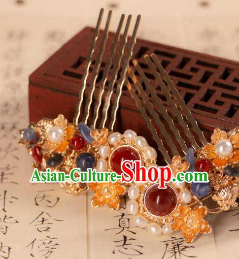China Mibg Dynasty Pearl Hair Combs Ancient Empress Hair Jewelries Handmade Hanfu Accessories China Mibg Dynasty Pearl Hair Combs Ancient Empress Hair Jewelries Handmade Hanfu Accessories