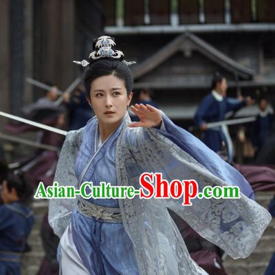 China Ancient Chivalrous Woman Costumes TV Series Mysterious Lotus Casebook Matriarch He Xiaohui Clothing