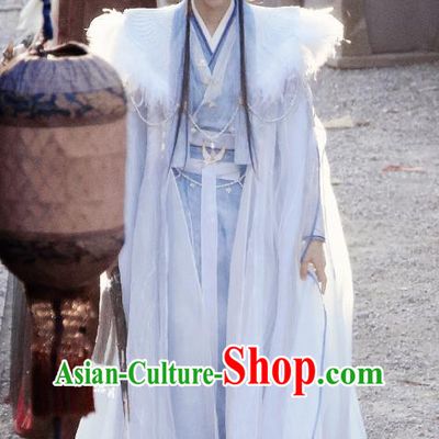 China TV Series Till The End of The Moon Tan Taijin Clothing Ancient Demon King Costumes