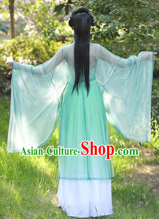 China Ancient Fairy Clothing Tang Dynasty Female Replicate Clothing Traditional Hanfu Green Hezi Dress China Ancient Fairy Clothing Tang Dynasty Female Replicate Clothing Traditional Hanfu Green Hezi Dress