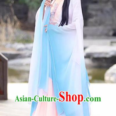 China Song Dynasty Princess Costume Ancient Goddess Clothing Female Hanfu Wide Sleeve Fairy Dress