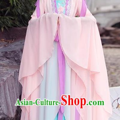 China Ancient Court Woman Clothing Female Hanfu Wide Sleeve Dress Qin Dynasty Princess Costume