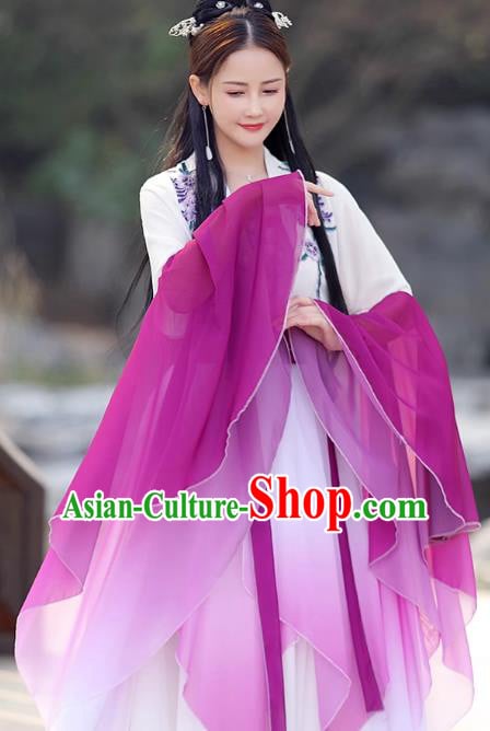Purple Fairy Dress China Han Dynasty Princess Costume Ancient Hanfu Classical Dance Clothing Purple Fairy Dress China Han Dynasty Princess Costume Ancient Hanfu Classical Dance Clothing
