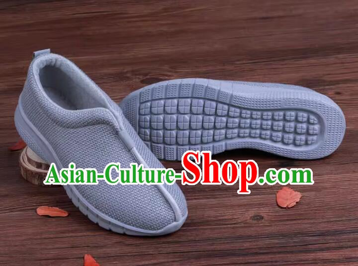 China Winter Monk Shoes Handmade Lay Buddhist Shoes Grey Insulating Shoes China Winter Monk Shoes Handmade Lay Buddhist Shoes Grey Insulating Shoes