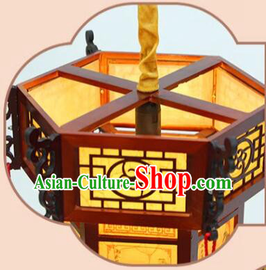 China Classical Landscape Painting Palace Lantern New Year Lantern Handmade Wood Lamp China Classical Landscape Painting Palace Lantern New Year Lantern Handmade Wood Lamp