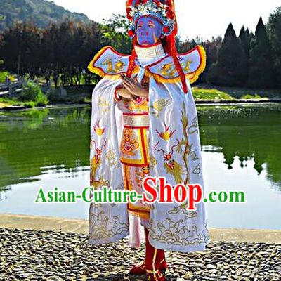 China Bian Lian Mask Changing Costumes Mask Change White Outfit Complete Set