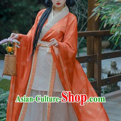 China Traditional Hanfu Ruqun Ancient Royal Princess Clothing Southern and Northern Dynasties Young Lady Costumes