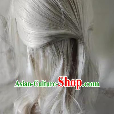 Wig Front Lace Hand Hook Wolf Tail Cos Customized Headgear