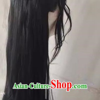 Wig Costume Female Chi Ming Dao Niang Hair Customized Long Hair Half Tied Without Tip Front Hand Hook Lace Headgear Props