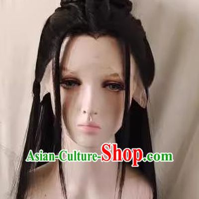 Ancient Costume Wig TV Series Jiang Yan Senior Sister Li Wig Hand Hook Front Lace