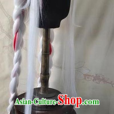 Front Hand Hook White And Red Mixed Color King Yang Yuhuan Glory Yin Tiger Heart Song Wig Year Of The Tiger