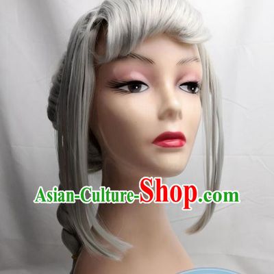 Silver Gray Apex Cos Hero Loba Anime COS Wig