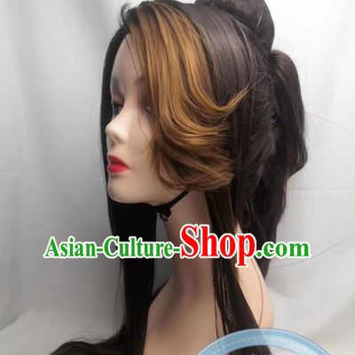 COSPLAY Cookie Run Kingdom Caramel Arrow Anime Wig