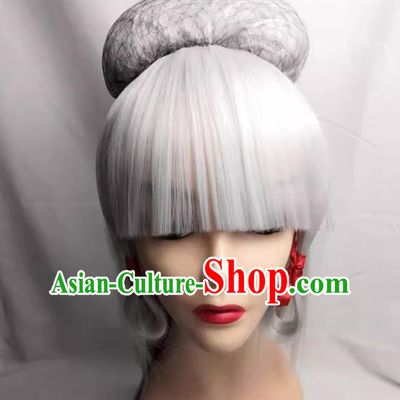 The Legend Of Zelda Unparalleled Apocalypse Young Impa Cos Wig Silver White Long Fake Hair