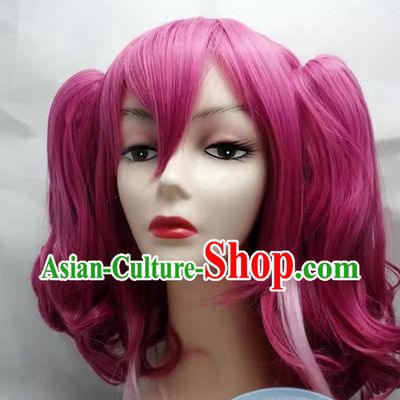 Yu Gi Oh ARC V COS Hiiragi Yuzu COSPLAY Fake Hair Wig Custom Made