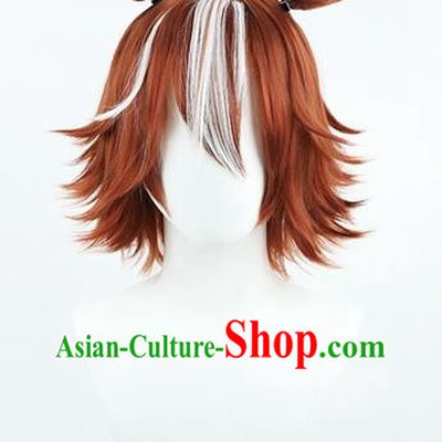Horse Racing Girl Pretty Derby Qingzhu Memories Black Iron Dazhi Cos Wig