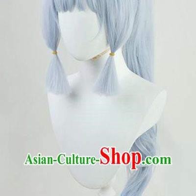 Genshin Kamisato Ayaka Cos Wig Traveler Rice Wife