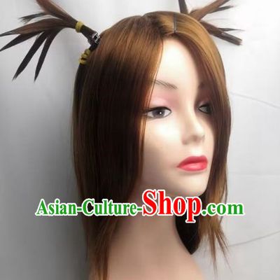 Boruto Akimichi Chocho Pigtail Cosplay Wig