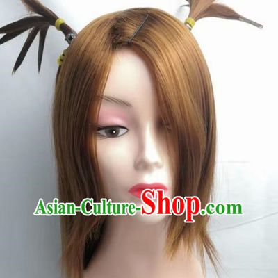 Boruto Akimichi Chocho Pigtail Cosplay Wig