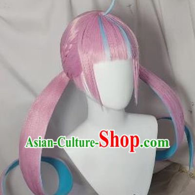 Aqua COS Wig