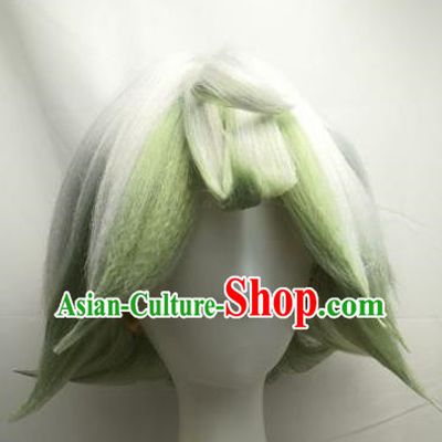 Cosplay Wig Set Plushka COS From The Abyss Two Color Highlight Dyed Short Custom Fake Hair