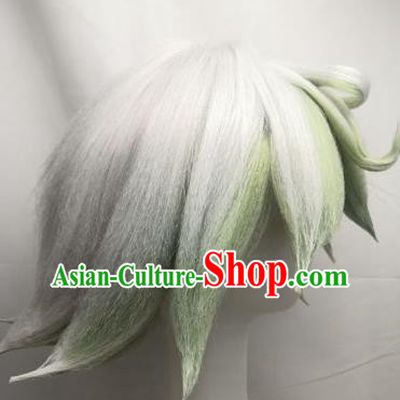 Cosplay Wig Set Plushka COS From The Abyss Two Color Highlight Dyed Short Custom Fake Hair