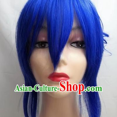 COSPLAY Wig Gemini Princess COS Lianyin Blue Roman Curly Wig Custom Made
