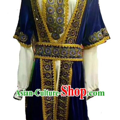 Sapphire China Xinjiang Dance Maxilepu Stage Performance Dance Suit Men Dance Costume