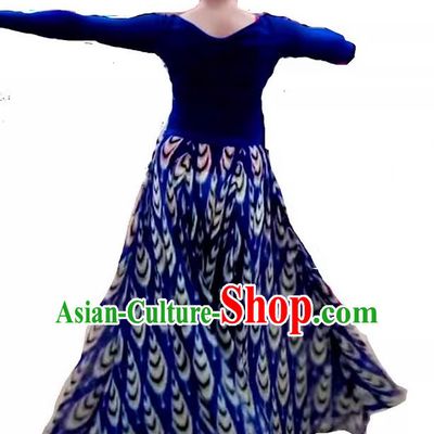 China Xinjiang Dance Adelaide Golden Thread Sha Stage Performance Practice Skirt