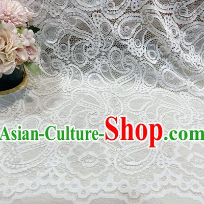 Top Dress Lace Fabric Hollowed Out White Lace Material Costume Cloth